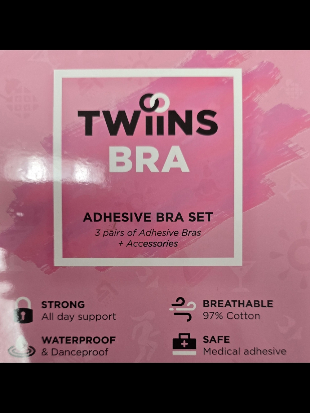 Adhesive Bra Set - Pink